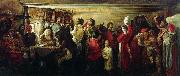 Andrei Ryabushkin Peasant Wedding in the Tambov guberniya oil painting artist
